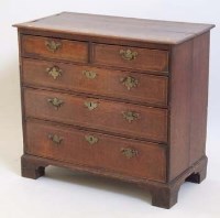 Lot 451 - Oak chest of drawers