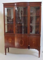 Lot 452 - Edwardian display cabinet.