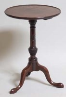 Lot 453 - George III mahogany dish top table.