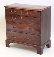 Lot 459 - George III mahogany chest of drawers.