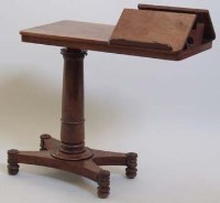 Lot 467 - Victorian rosewood reading table.