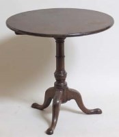Lot 470 - Mahogany tripod table.