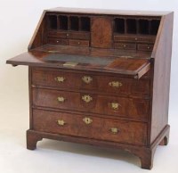 Lot 476 - Walnut bureau.
