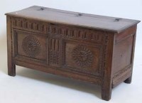 Lot 486 - 17th Century Jointed Chest