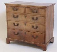 Lot 499 - George III Walnut Chest of Drawers