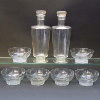 Lot 508 - Six Lalique bowls and two decanters