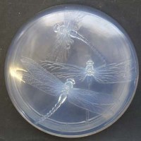 Lot 509 - Lalique dish and cover Libellules pattern