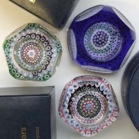 Lot 521 - Three boxed Whitefriars paperweights