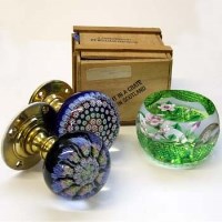 Lot 543 - Two Peter McDougall paperweight door handles