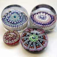 Lot 548 - Four paperweights   two probably Stourbridge, one