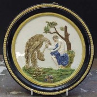 Lot 566 - Early Staffordshire plaque.