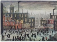 Lot 221 - After L.S. Lowry, "Our Town'" signed limited edition print.