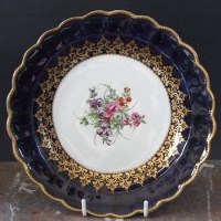 Lot 615 - Worcester plate circa 1775   painted with a
