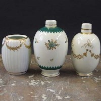 Lot 647 - Three Worcester tea canisters circa 1770 - 1790