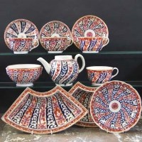 Lot 651 - Group of Worcester Queen Charlotte pattern ware