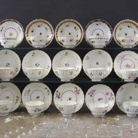Lot 660 - Fifteen Fight Worcester and Barr teabowls and