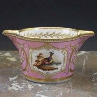 Lot 668 - English porcelain wine glass rinser circa 1810
