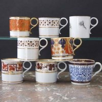 Lot 672 - Six Barr Flight Barr coffee cans circa 1810