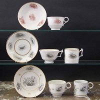 Lot 676 - Barr Flight and Barr Worcester trio circa 1810