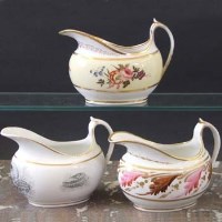Lot 680 - Three Barr Flight and Barr cream boats circa 1810