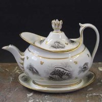 Lot 699 - Barr Flight and Barr Worcester teapot and stand