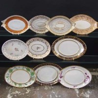 Lot 712 - Ten English porcelain teapot stands circa