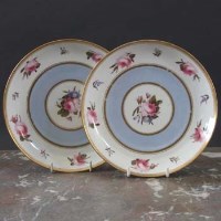Lot 730 - Pair of Flight Barr and Barr Worcester plates