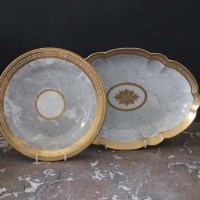 Lot 731 - Barr Flight Barr plate and dish circa 1810