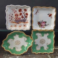 Lot 738 - Four Flight Barr and Barr dishes circa 1820   one