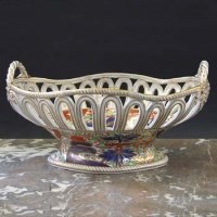 Lot 755 - Chamberlains Worcester basket circa 1812  with