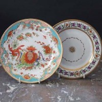 Lot 778 - Chamberlains Worcester plate circa 1815  painted