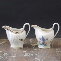 Lot 782 - Two Chamberlains Worcester cream jugs circa 1790