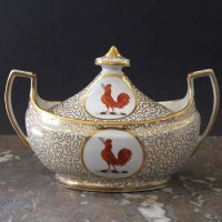 Lot 787 - Chamberlains Worcester crested sucrier circa 1815