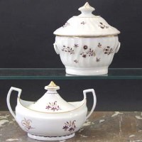Lot 789 - Two Chamberlains Worcester sucriers circa 1790