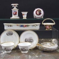Lot 803 - Chamberlains Worcester pentray circa 1820