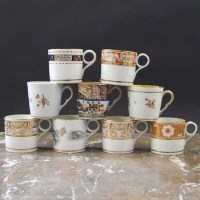 Lot 806 - Six Graingers Worcester coffee cans and three