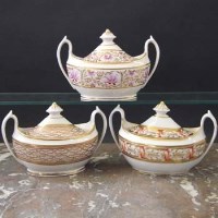 Lot 809 - Two Graingers sucriers and one by Chamberlains