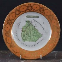 Lot 828 - Coalport Map plate circa 1835   the central map