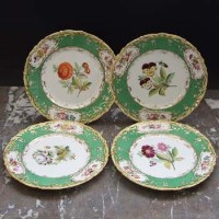 Lot 836 - Four Coalport plates.