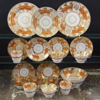 Lot 841 - Coalport part service circa 1820   painted with