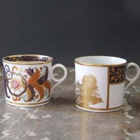 Lot 873 - Two Newhall coffee cans circa 1800   one printed