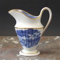 Lot 899 - Newhall helmet shaped cream jug circa 1790  with