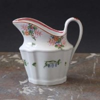 Lot 906 - Newhall helmet shaped cream jug circa 1790
