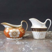 Lot 908 - Newhall cream boat circa 1810  painted with