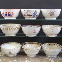 Lot 930 - Nine Newhall and type slop bowls circa 1790 