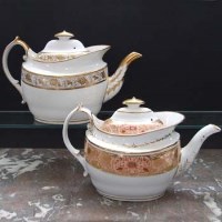 Lot 934 - Liverpool Herculaneum teapot circa 1810  painted