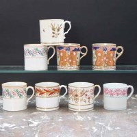 Lot 940 - Eight Liverpool Herculaneum coffee cans circa