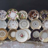 Lot 969 - Seventeen English porcelain saucers circa 1800