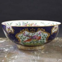 Lot 988 - Samson bowl circa 1870   painted after first