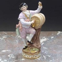 Lot 1000 - Meissen figure of a gentleman.
